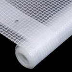 vidaXL Bâches Leno 2 Pièces 260 g/m² 1 5x5 m Blanc