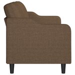 vidaXL Canapé à 3 places Marron 180 cm Tissu