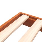 vidaXL Cadre de lit cire marron 75x190 cm bois de pin massif