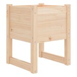 vidaXL Jardinières 2 Pièces 40x40x52 5 cm Bois massif de pin