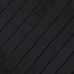 vidaXL Tapis rectangulaire noir 70x400 cm bambou
