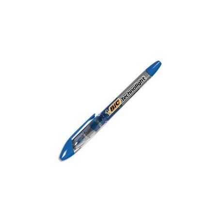 Surligneur TECHNOLIGHT Pte Biseau Fine Bleu BIC