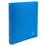 Classeur 4 Anneaux 30mm Polypropylène Opak - A4 Maxi - Bleu Clair - X 20 - Exacompta