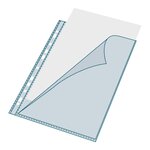 Etui de 100 pochettes perforées ouverte 2 côtés PP lisse 6/100e EXACOMPTA