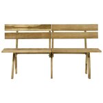 vidaXL Banc de jardin 160 cm bois de pin imprégné