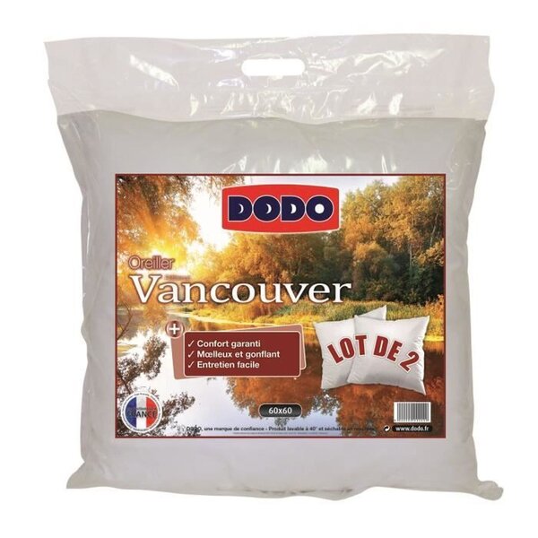 2 Oreillers VANCOUVER 60 x 60 cm