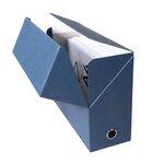 Boite Transfert Dos 120mm Papier Toilé - Couleurs Assorties - X 5 - Exacompta