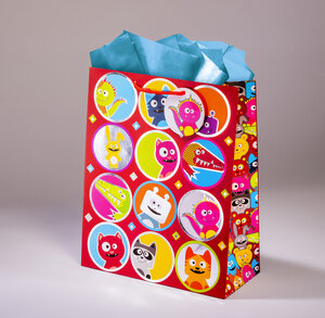 Sac cadeau animonstres gml 26 x h 32,5 monstres