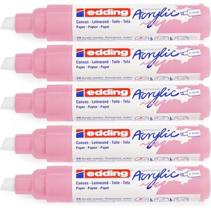 Marqueur acrylique large 5000 mauve chic 5-10 mm x 5 EDDING