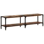 vidaXL Meuble TV 150x30x41 cm bois massif de récupération