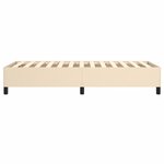 vidaXL Cadre de lit Crème 90x190 cm Tissu