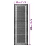 vidaXL Tapis d'extérieur vert 80x250 cm PP