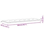 vidaXL Coussins de banc de jardin lot de 2 rouge mélangé tissu