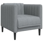 vidaXL Ensemble de canapés 3 Pièces gris clair tissu