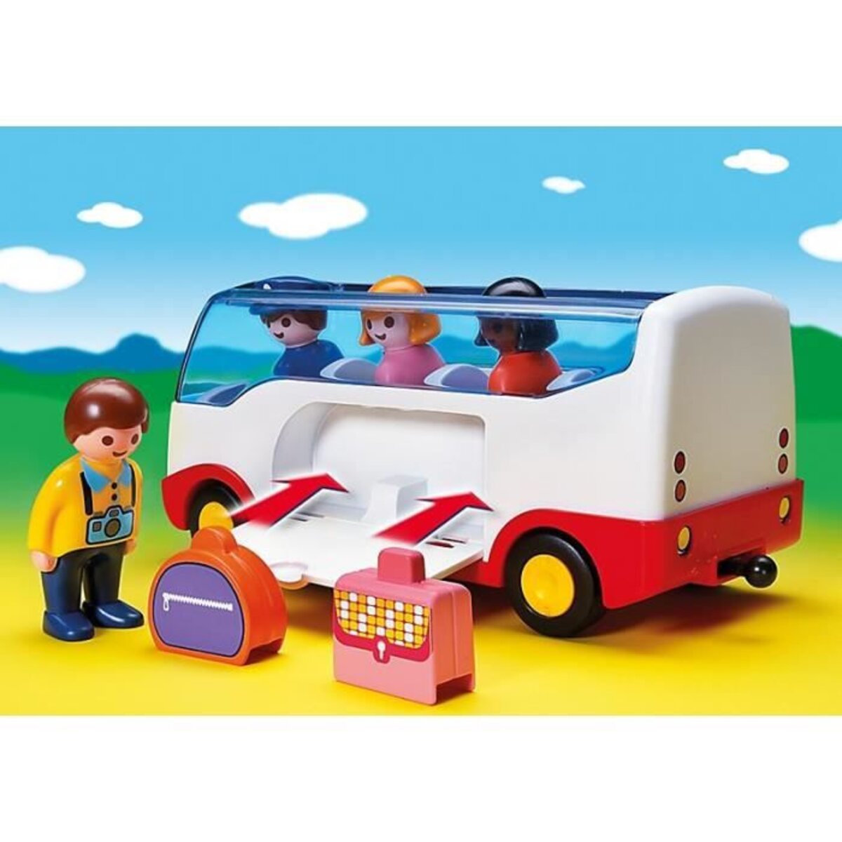 Playmobil 1.2.3 6773 Autocar de Voyage 1.2.3 - p…