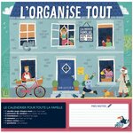 Calendrier Familial 2024-2025 - 28 5x28 Cm - L'organise Tout - Draeger paris