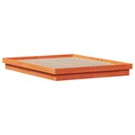 vidaXL Cadre de lit à LED sans matelas 160x200 cm bois massif