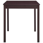 vidaXL Ensemble de salle à manger 7 Pièces Pinède Marron foncé