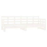 vidaXL Lit coulissant Blanc Bois de pin solide 2x(90x190) cm