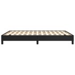 vidaXL Cadre de lit Noir 140x190 cm Similicuir