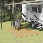 vidaXL Tapis de tente sable 250x200 cm PEHD