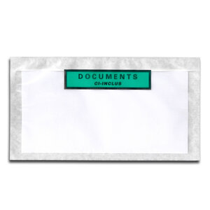Lot de 500 pochettes documents ci-inclus paper-list dl