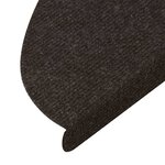 vidaXL Tapis d'escalier auto-adhésifs 10 Pièces noir 65x22 5x3 5 cm