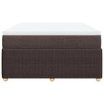 vidaXL Sommier à lattes de lit avec matelas Marron foncé 160x200 cm