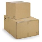 Caisse carton brune double cannelure raja 50x31x31 cm (lot de 15)