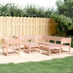 vidaXL Salon de jardin 8 Pièces bois massif douglas