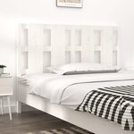 vidaXL Tête de lit Blanc 125 5x4x100 cm Bois massif de pin
