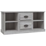 vidaXL Meuble TV sonoma gris 99 5x35 5x48 cm bois d'ingénierie