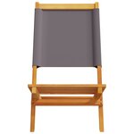vidaXL Chaises de jardin pliantes lot de 8 tissu et bois massif