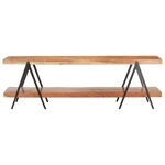 vidaXL Meuble TV 160x40x50 cm Bois d'acacia solide