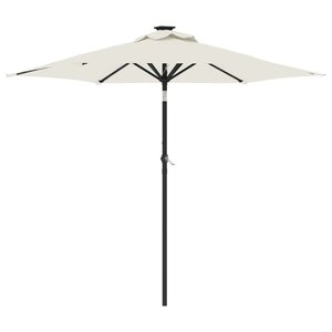 vidaXL Parasol de jardin avec mât en acier blanc 225x225x212 cm