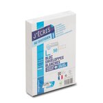 Paquet de 50 enveloppes blanches c6 114x162 90 g précasées bande de protection gpv