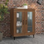 vidaXL Buffet chêne marron 69 5x34x90 cm bois d'ingénierie