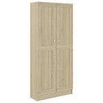 vidaXL Bibliothèque Chêne sonoma 82 5x30 5x185 5 cm Bois d'ingénierie
