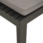 vidaXL Chaises de salon de jardin avec coussins 2 Pièces Plastique Gris