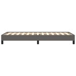 vidaXL Cadre de lit Gris 90x190 cm Similicuir