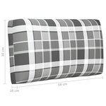 vidaXL Salon de jardin palette 4Pièces avec coussins pin imprégné de gris