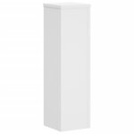 vidaXL Supports pour plantes 2 Pièces blanc 17x17x60 cm bois d'ingénierie