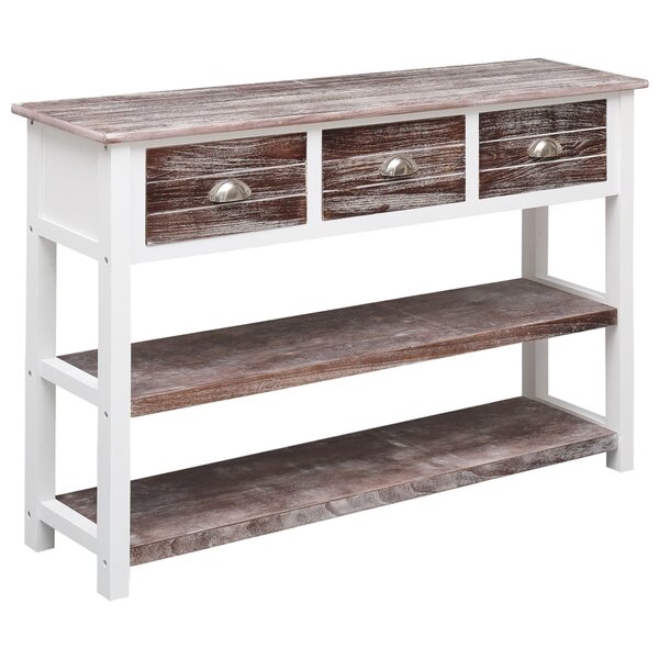 vidaXL Buffet Antique Marron 115x30x76 cm Bois
