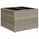 vidaXL Salon de jardin 6 Pièces avec coussins gris clair résine tressée