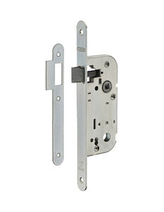 THIRARD - Serrure encastrable bec de cane type GDF axe 40mm bouts ronds carré 6x9 mm blanc - THIRARD