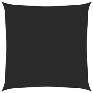 vidaXL Voile d'ombrage 160 g/m² Noir 5x5 m PEHD