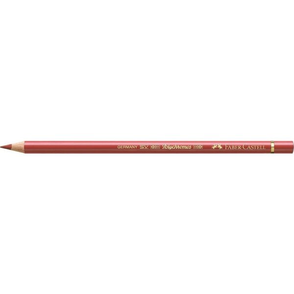 Crayon de couleur polychromos mine 3 8mm à l'huile rouge venise x 6 faber-castell