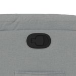 vidaXL Fauteuil inclinable Gris clair Tissu