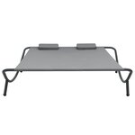 vidaXL Chaise longue d'extérieur Tissu Anthracite