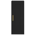 vidaXL Armoire murale noir 34 5x34x90 cm bois d'ingénierie